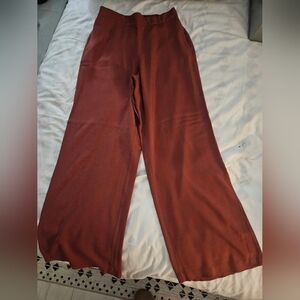 Wide Leg Rust Pants